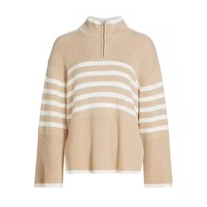 NEW Rails Tessa Sweater in Sand Stripe Size M